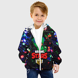 Куртка с капюшоном детская BRAWL STARS НОВОГОДНИЙ, цвет: 3D-белый — фото 2