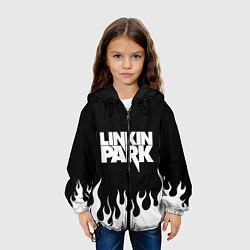 Куртка с капюшоном детская Linkin Park: Black Flame, цвет: 3D-черный — фото 2