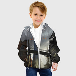 Куртка с капюшоном детская HALF LIFE, цвет: 3D-белый — фото 2