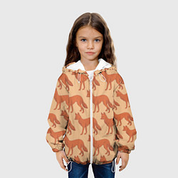 Куртка с капюшоном детская Лисья стая, цвет: 3D-белый — фото 2