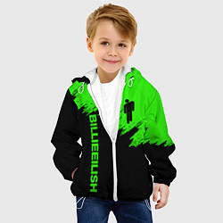 Куртка с капюшоном детская BILLIE EILISH, цвет: 3D-белый — фото 2