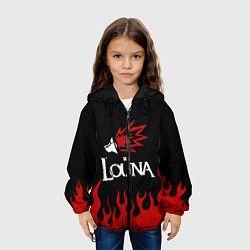 Куртка с капюшоном детская Louna, цвет: 3D-черный — фото 2