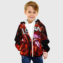 Куртка с капюшоном детская LOUNA, цвет: 3D-белый — фото 2
