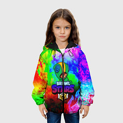 Куртка с капюшоном детская BRAWL STARS LEON цвета 3D-черный — фото 2