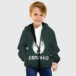 Куртка с капюшоном детская Totoro, цвет: 3D-черный — фото 2