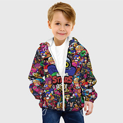 Куртка с капюшоном детская BRAWL STARS Ricochet, цвет: 3D-белый — фото 2