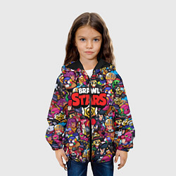 Куртка с капюшоном детская ПЕРСОНАЖИ BRAWL STARS, цвет: 3D-черный — фото 2