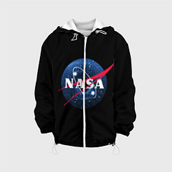 Куртка с капюшоном детская NASA Black Hole, цвет: 3D-белый