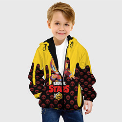 Куртка с капюшоном детская BRAWL STARS MAX, цвет: 3D-черный — фото 2