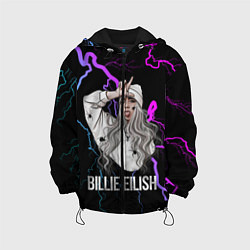 Куртка с капюшоном детская BILLIE EILISH, цвет: 3D-черный