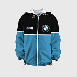 Куртка с капюшоном детская BMW БМВ, цвет: 3D-белый