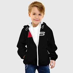 Куртка с капюшоном детская AUDI RS, цвет: 3D-белый — фото 2