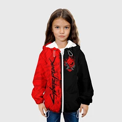 Куртка с капюшоном детская CYBERPUNK 2077, цвет: 3D-белый — фото 2