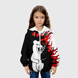 Куртка с капюшоном детская MONOKUMA, цвет: 3D-белый — фото 2