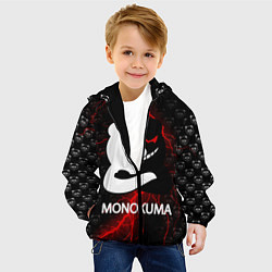 Куртка с капюшоном детская MONOKUMA, цвет: 3D-черный — фото 2