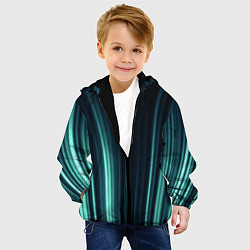 Куртка с капюшоном детская Текстура, цвет: 3D-черный — фото 2