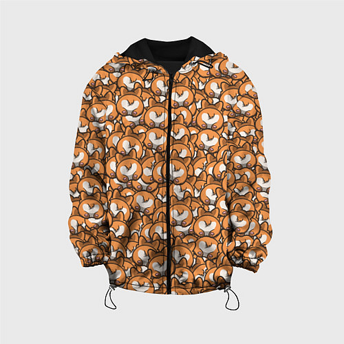 Детская куртка Попки Корги / 3D-Черный – фото 1