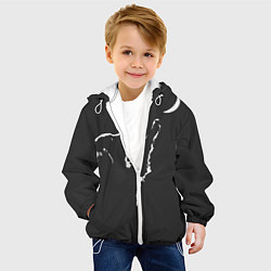 Куртка с капюшоном детская Лунопёс, цвет: 3D-белый — фото 2