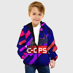 Куртка с капюшоном детская C-OPS, цвет: 3D-черный — фото 2