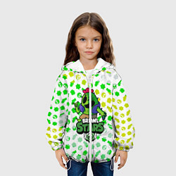 Куртка с капюшоном детская BRAWL STARS:SPIKE, цвет: 3D-белый — фото 2