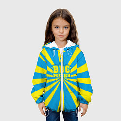 Куртка с капюшоном детская ВВС России, цвет: 3D-белый — фото 2