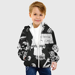 Куртка с капюшоном детская WATCH DOGS 2, цвет: 3D-белый — фото 2