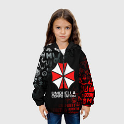 Куртка с капюшоном детская RESIDENT EVIL UMBRELLA CORP, цвет: 3D-черный — фото 2