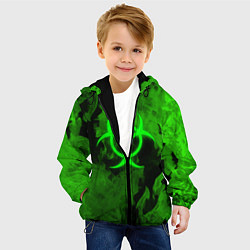 Куртка с капюшоном детская BIOHAZARD, цвет: 3D-черный — фото 2