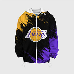 Куртка с капюшоном детская LA LAKERS, цвет: 3D-белый