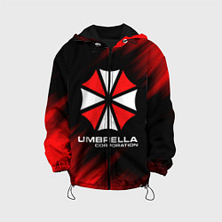 Куртка с капюшоном детская Umbrella Corporation, цвет: 3D-черный