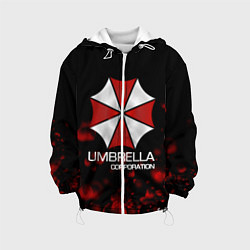 Куртка с капюшоном детская UMBRELLA CORP, цвет: 3D-белый