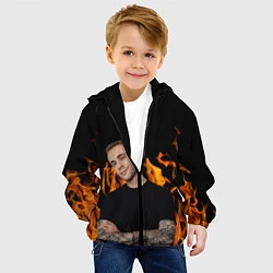 Куртка с капюшоном детская Егор Крид, цвет: 3D-черный — фото 2