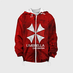 Куртка с капюшоном детская UMBRELLA CORP, цвет: 3D-белый