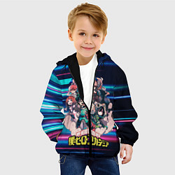 Куртка с капюшоном детская Моя геройская академия, цвет: 3D-черный — фото 2