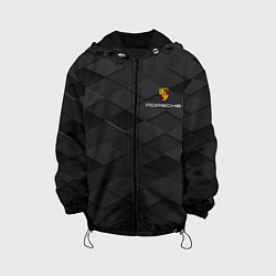 Куртка с капюшоном детская PORSCHE, цвет: 3D-черный
