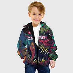 Куртка с капюшоном детская CS GO Hyper Beast, цвет: 3D-черный — фото 2