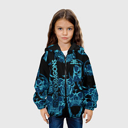 Куртка с капюшоном детская Imagine Dragons, цвет: 3D-черный — фото 2