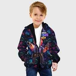 Куртка с капюшоном детская Brawl Stars Colt Кольт, цвет: 3D-черный — фото 2