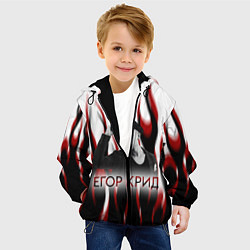 Куртка с капюшоном детская Егор Крид, цвет: 3D-черный — фото 2