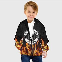 Куртка с капюшоном детская МАНЧЕСТЕР ЮНАЙТЕД, цвет: 3D-черный — фото 2
