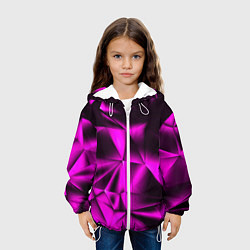 Куртка с капюшоном детская НЕОНОВАЯ ТЕКСТУРА, цвет: 3D-белый — фото 2