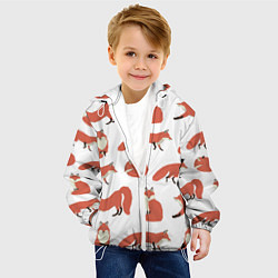 Куртка с капюшоном детская Лисий хвост, цвет: 3D-белый — фото 2