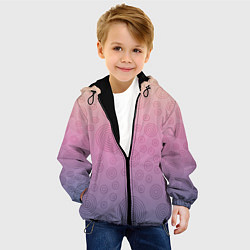 Куртка с капюшоном детская Абстрактный узор, цвет: 3D-черный — фото 2