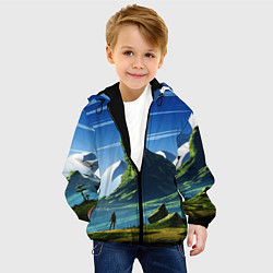 Куртка с капюшоном детская ЦИРИ, цвет: 3D-черный — фото 2
