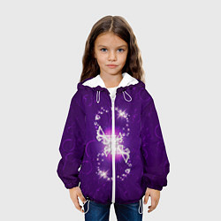 Куртка с капюшоном детская Полет мечты, цвет: 3D-белый — фото 2