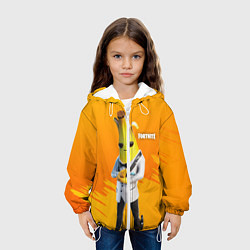 Куртка с капюшоном детская Agent Peely Агент Пили, цвет: 3D-белый — фото 2
