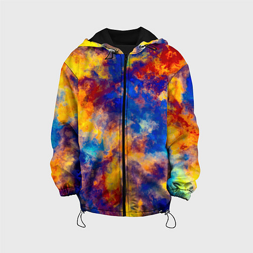 Детская куртка Огненно-синий полутон / 3D-Черный – фото 1