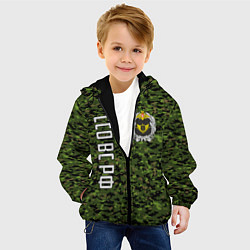 Куртка с капюшоном детская Силы специальных операций РФ, цвет: 3D-черный — фото 2