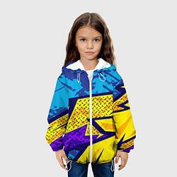 Куртка с капюшоном детская Bona Fide Одежда для фитнеса, цвет: 3D-белый — фото 2