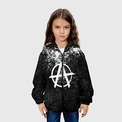 Куртка с капюшоном детская АНАРХИЯ, цвет: 3D-черный — фото 2